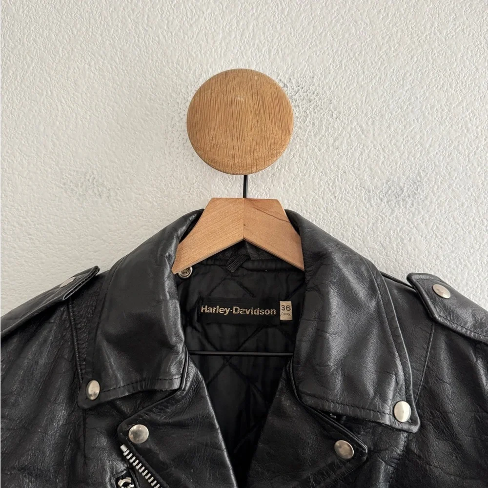 Vintage Harley Davidson Leather Jacket Size 36 *Flaw*